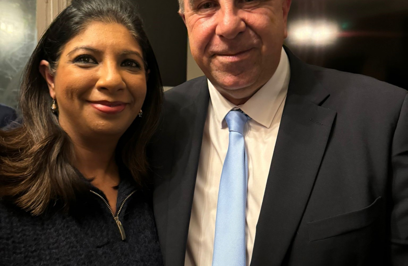 Steve Tuckwell with Hampton North By-Election candidate, Nupur Majumdar