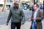 Shaun Bailey (left) and Nicholas Rogers discussing issues important to Londoners
