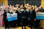 Jonathan Hulley is joined by members and GLA candidate Ron Mushiso as he is confirmed as Conservative candidate for Twickenham at the next General Election