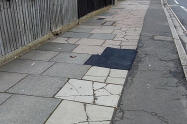 How the LibDem Council spends your money on pavement repairs.....